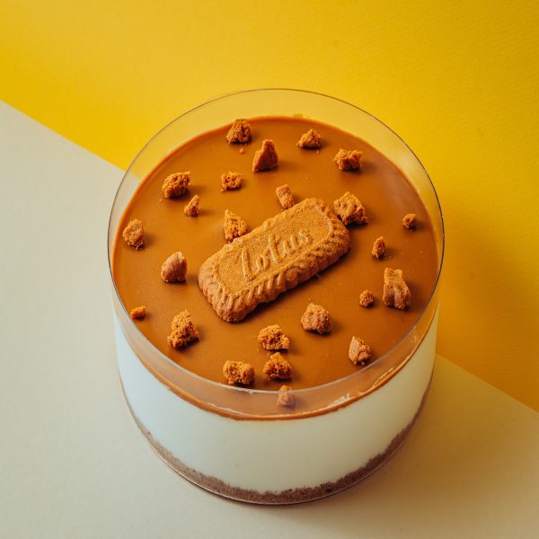 Eggless Lotus Biscoff Cheesecake - Celebration Tub